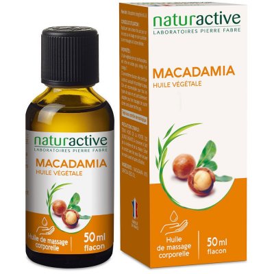 NATURACTIVE  Huile v&eacute;g&eacute;tale macadamia bio flacon 50ml
