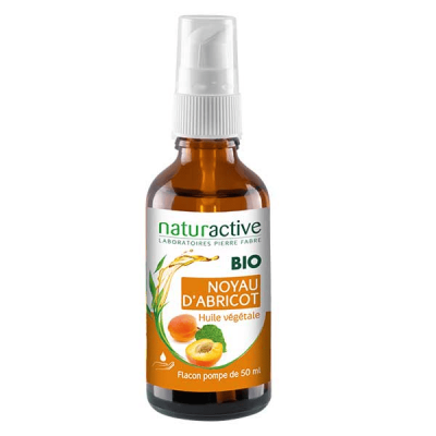 NATURACTIVE  Huile v&eacute;g&eacute;tale Noyau d'Abricot Bio Flacon Pompe 50ml