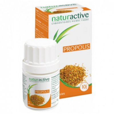 NATURACTIVE  Propolis 20 G&eacute;lules - Bo&icirc;te 20 g&eacute;lules