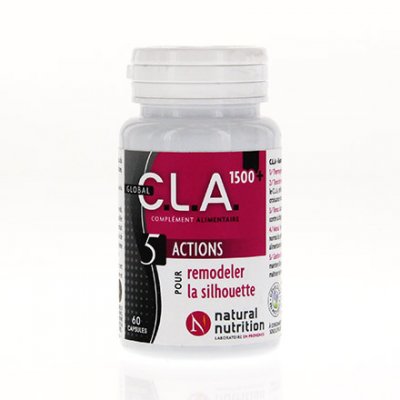 NATURALNUTRITION NATURAL NUTRITION C.L.A 1500 pot de 60 capsules