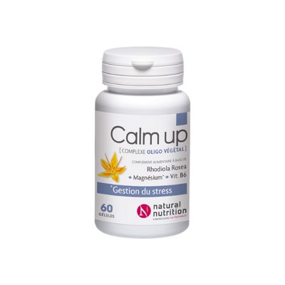 NATURAL NUTRITION  Calm up pot de 60 g&eacute;lules