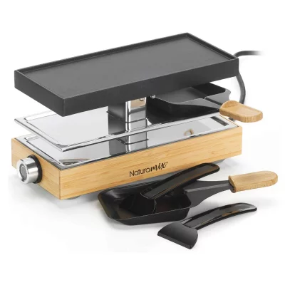 NATURAMIX  - appareil &agrave; raclette 2 personnes 440w bois rac.wood-2 -