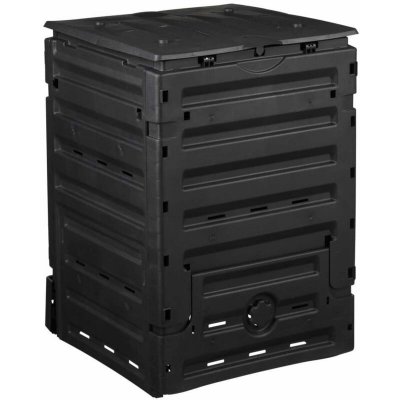 NATURE  Composteur en Plastique Noir 300L