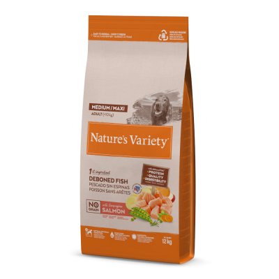 NATURE S VARIETY Nature's Variety Original No Grain Medium Adult saumon - 12 kg