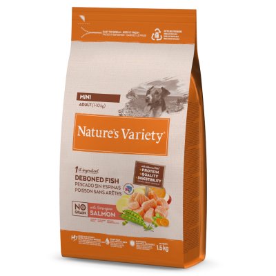 NATURE?S VARIETY Nature's Variety Original No Grain Mini Adult saumon - 1,5 kg
