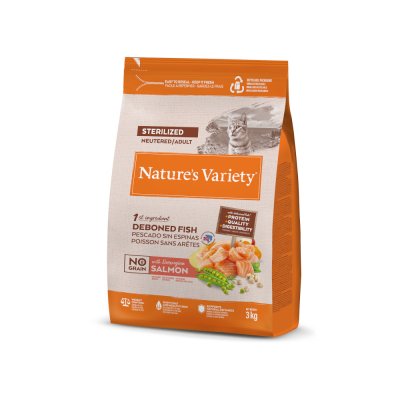 NATURE S VARIETY Nature's Variety Salm&oacute;n Sans Grain St&eacute;rilis&eacute; S&eacute;lectionn&eacute; 3 Kg