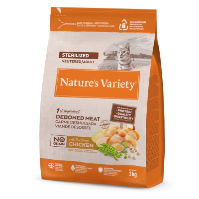 NATURE S VARIETY Nature's Variety Selected Sterilised poulet &eacute;lev&eacute; en plein air - 3 kg