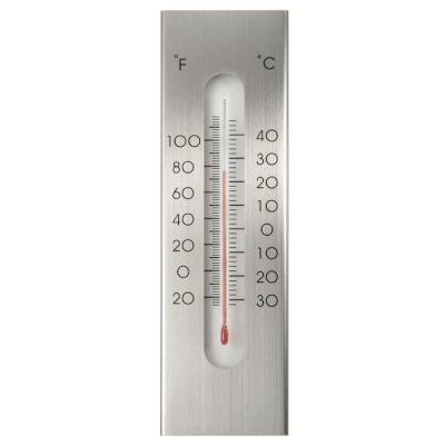 NATURE  Thermometre mural d'ext&eacute;rieur Aluminium 7x1x23 cm