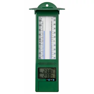 NATURE  - Thermom&egrave;tre num&eacute;rique min-max d'ext&eacute;rieur 9,5x2,5x24 cm