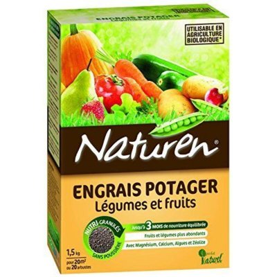 NATUREN  8390 Engrais Potager L&eacute;gumes et Fruits Granul&eacute;s 1,5kg