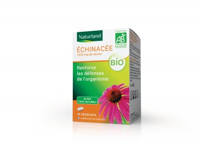 NATURLAND  &Eacute;chinac&eacute;e Bio 75 V&eacute;g&eacute;caps - Bo&icirc;te 75 v&eacute;g&eacute;caps