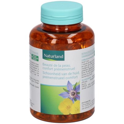 NATURLAND  Huile de Bourrache et d'Onagre 200 Capsules