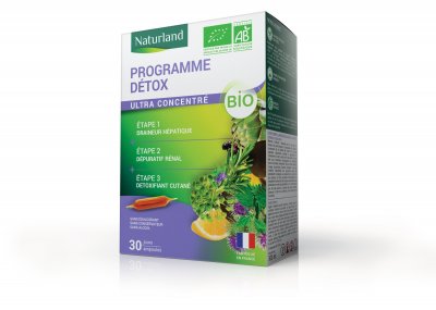 NATURLAND  Programme D&eacute;tox Bio 30 Ampoules