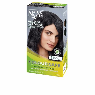 NATURALEZA Y VIDA NaturVital Coloursafe Permanent Hair Color 1 Black 150ml
