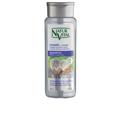 NATURVITAL  Shampooing Silver Pour Cheveux Blancs Etgis 300ml