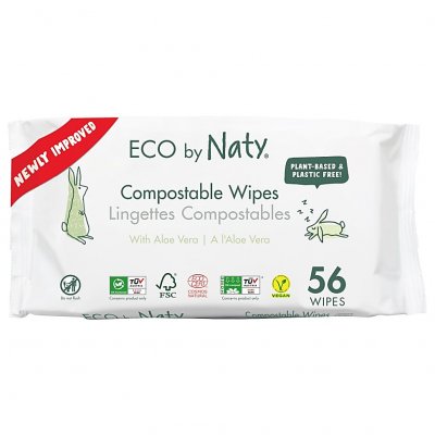 NATY  Lingettes &eacute;cologiques a l'Aloe Vera - 56 pcs