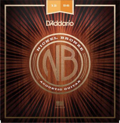 DADDARIO NB1256 Light Top Med Bottom 12-56 - Jeu de cordes pour Guitare acoustique