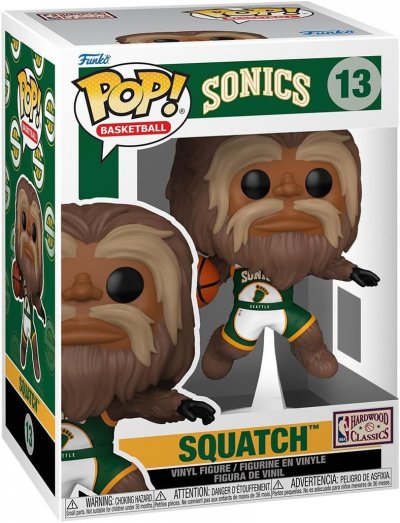 FUNKO NBA Legends - Figurine POP! Mascots Sonics Sasquatch 9 cm