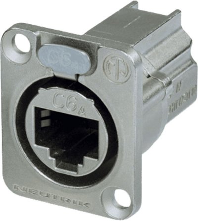 NEUTRIK NE8FDX-P6 Durchgangs-Einbaubuchse CAT6A D-Form