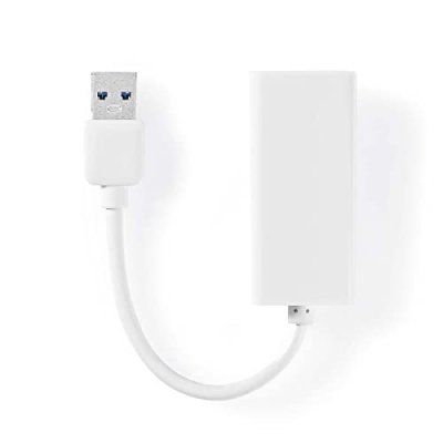 NEDIS  Adaptateur USB 3.0 USB-A M&acirc;le - RJ45 Femelle 1 Gbit 0,2 m Blanc