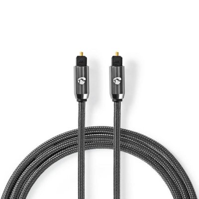 NEDIS  C&acirc;ble audio Toslink optique num&eacute;rique Premium/noir - 3 m&egrave;tres