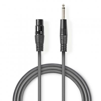 NEDIS  C&acirc;ble Audio XLR Descompens ado XLR 3 Broches Hemb