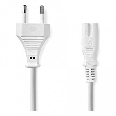 NEDIS  c&acirc;ble d'alimentation bipolaire c7 blanc PCGP11040WT30