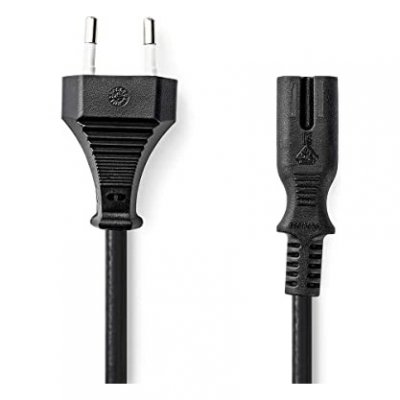NEDIS  C&acirc;ble d'alimentation Europlug (M) pour IEC 60320 C7 1 m noir
