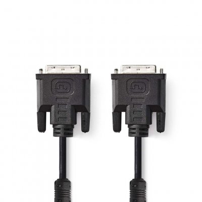 NEDIS  C&acirc;ble DVI DVI-I m&acirc;le 24 + 5 Broches - DVI-I m&acirc;le de