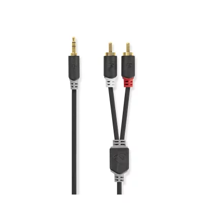NEDIS  C&acirc;ble RCA CABW22200AT20-3,5 mm M&acirc;le - 2x RCA M&acirc;les - 2,0 m