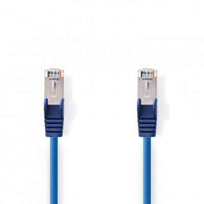 NEDIS  c&acirc;ble rj45 cat&eacute;gorie 5e sfutp 1.5 m (bleu) CCGP85121BU15