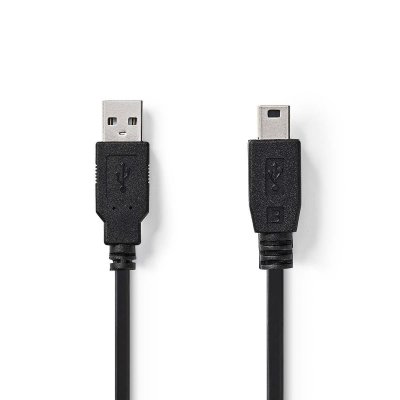NEDIS  C&acirc;ble USB 2.0 A m&acirc;le &ndash; Min i 5 Broches m&acirc;le 5.0