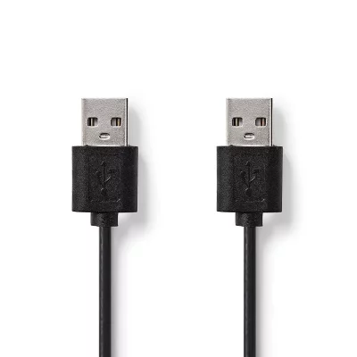 NEDIS  - C&acirc;ble USB - USB (M) pour USB (M) - USB 2.0 - 1 m - noir