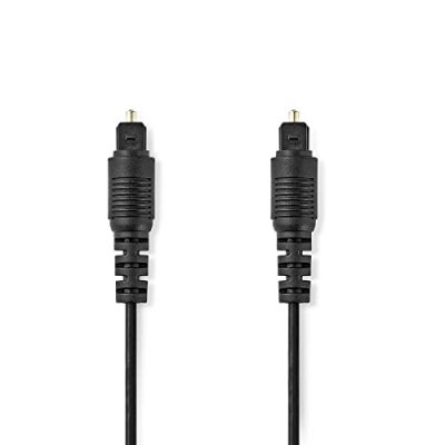 NEDIS  CAGP25000BK20 c&acirc;ble Audio 2 m TOSLINK Noir