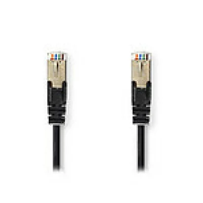 NEDIS  Cat. 5e C&acirc;ble r&eacute;seau SF/UTP RJ45 m&acirc;le vers RJ45 m&acirc;le 15 m Noir