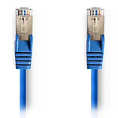 NEDIS  Cat. 5e C&acirc;ble r&eacute;seau SF/UTP RJ45 m&acirc;le vers RJ45 m&acirc;le Bleu 15 m