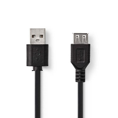 NEDIS  Cble USB 2.0 a mle - a H Embrayage 2.0 M Noir