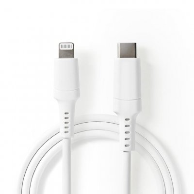 NEDIS  CCGW39650WT10 c&acirc;ble Lightning 1 m Blanc - Neuf