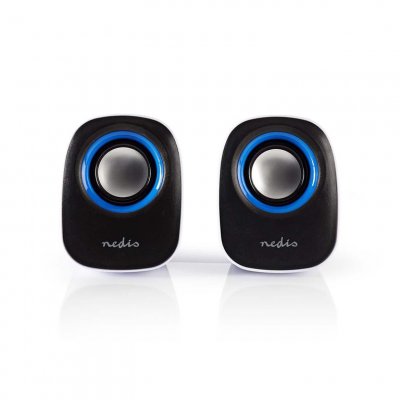 NEDIS  CSPR10020BU haut-parleur Blanc, Bleu - Neuf