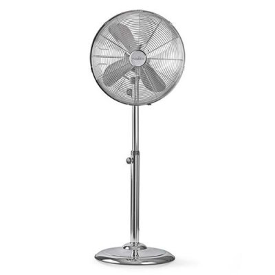  Nedis fnst20ecr40 ventilateur sur pied 40 cm 50 w chrome argent