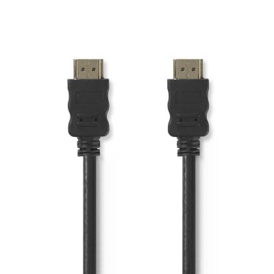 NEDIS  High-Speed 3m HDMI-Kabel mit Ethernet, vergoldet [Schwarz]