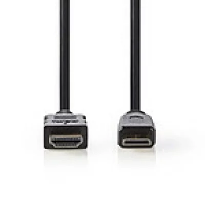 NEDIS  High-Speed-HDMI&trade;-Kabel mit Ethernet, HDMI&trade;-Anschluss - HDMI&trade;-Mini-Stecker, 1,5 m, Schwarz