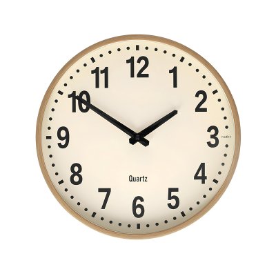 Nedis Horloge murale analogique - Beige