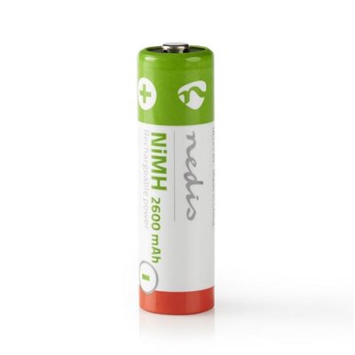 NEDIS  Lot de 4 Piles AA Rechargeables Ni-MH 1,2 V 2600 mAh