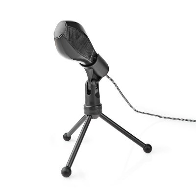 NEDIS  microphone filaire double condensateur tripod usb MICTU100BK
