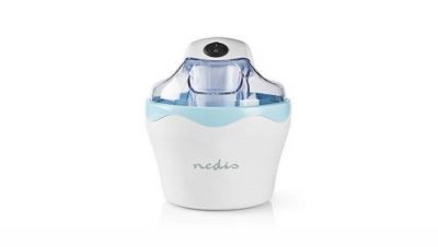 NEDIS  Sorbeti&egrave;re 1,2l Blanc/bleu Aluminium/plastique