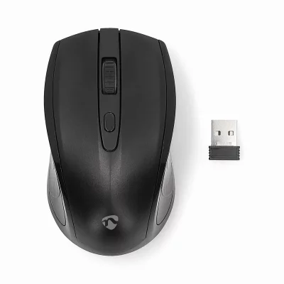 NEDIS  Souris sans Fil Ambidextre 4 Boutons avec DPI R&eacute;glable Noir