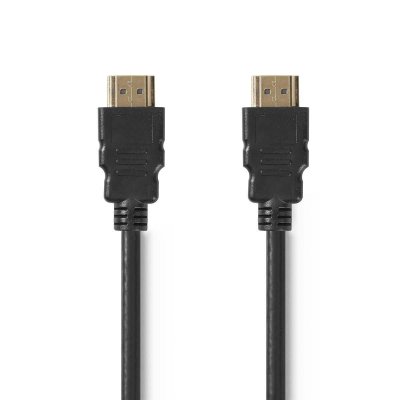 NEDIS  - Ultra High Speed &acirc;€‹&acirc;€‹&acirc;€‹HDMI&trade; - Connecteur HDMI&trade; - 48 Gbps - 1 m - Rond - PVC - Noir