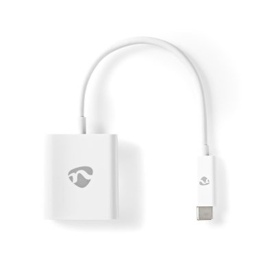 NEDIS  USB-Adapter USB 3.2 Gen1 - USB-C&trade; Stecker, HDMI&trade; Ausgang, 0.20 m, rund, vernickelt, PVC, wei&szlig;