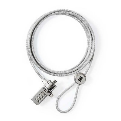 NEDIS  Verrouillage pour Ordinateur Portable Digit ou 1,8 m Argent